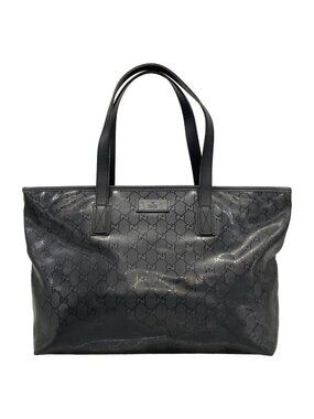 Gucci Shoulder Bag Imprime Black Leather